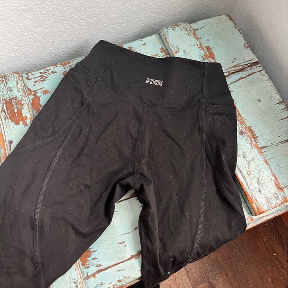 PINK Victoria's Secret Pants - pink black leggings